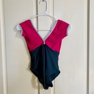 Yumiko Alicia Leotard Cap Sleeve
